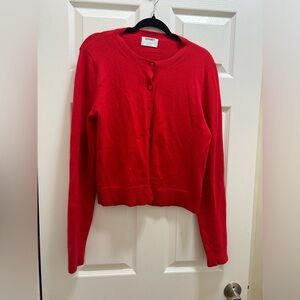 Old navy red cardigan